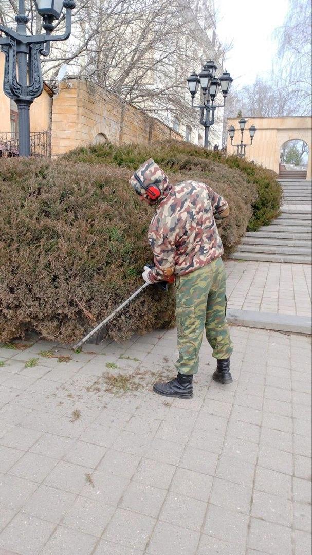 Городские клумбы в Ставрополе готовят к весенней высадке.